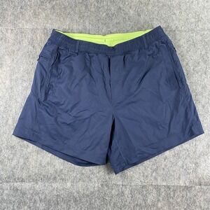 Birddogs Shorts Men's XL 6" Lined Blue Drawstring Gym Train Pockets
